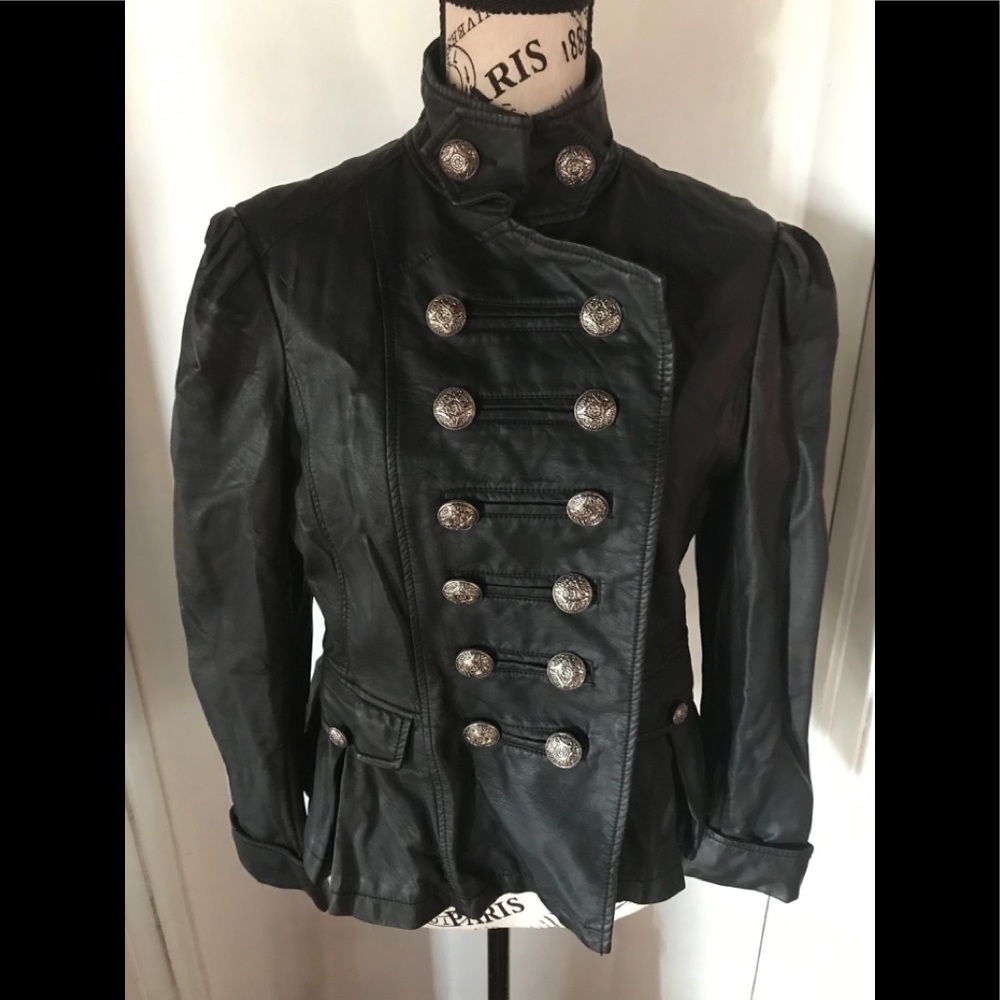Black Silver button Jacket